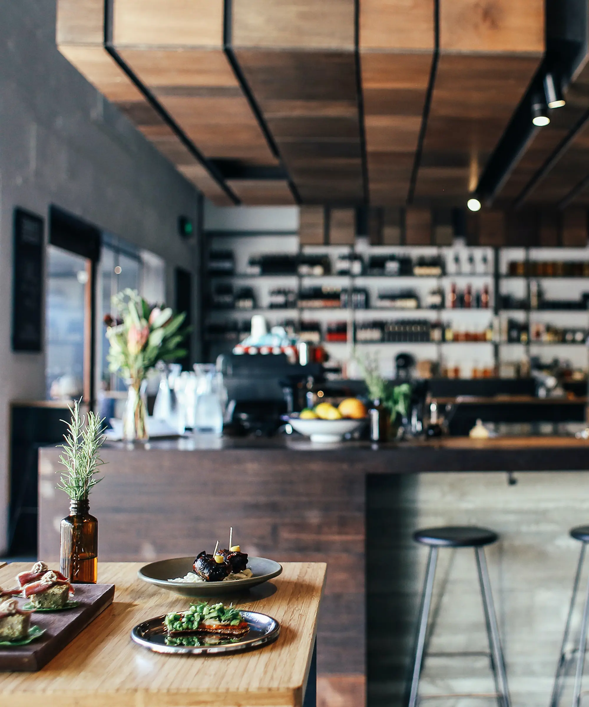 Cave & Ember restaurant interior